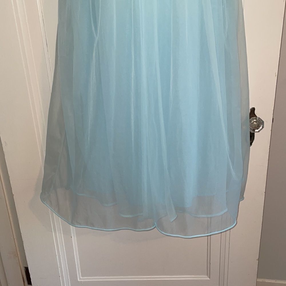 Vtg 60s‎ Helen of Troy light blue robe & nightgown set - Picture 3 of 9
